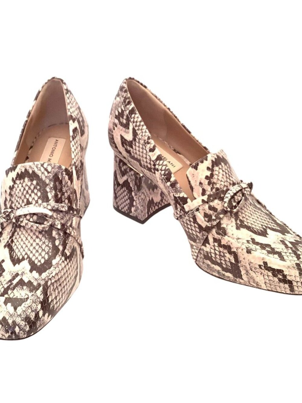 Antonio Melani Loafers Python Print Heels Women's Size-9 Unworn